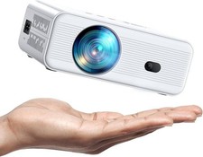 ClokoWe Mini Projector WiFi & Bluetooth, 1080P Native, 4K, IOS,android,TV stick