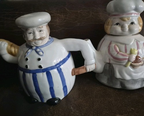 Ceramic novelty chef tea - chef,