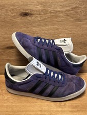 ADIDAS Gazelle Mens Trainers Suede Purple Black UK10