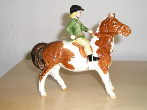 Beswick horse girl on - horse,,