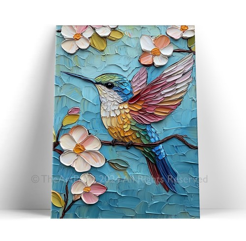 Hummingbird canvas art print - canvas,
