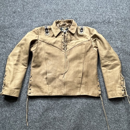 Vtg jamin leather jacket mens - leather,