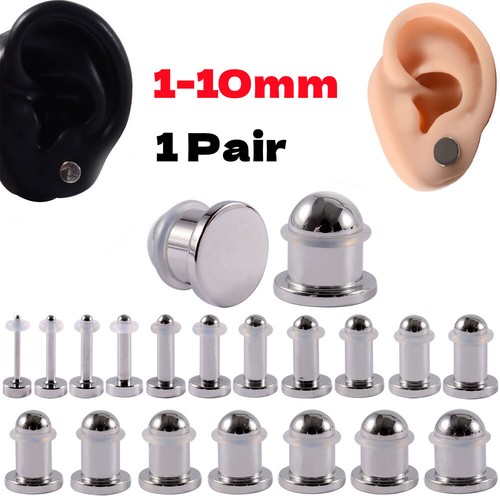 Stainless steel ear flesh - stainless,