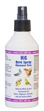KG Bird Spray Mite Lice Treatment for Hens Pigeons Parrots & Indoor Birds 250ml