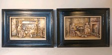 Pair of Osbourne Ivorax 3d Artworks In Original Wooden Frames