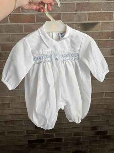 Vintage hand smocked baby - vintage,