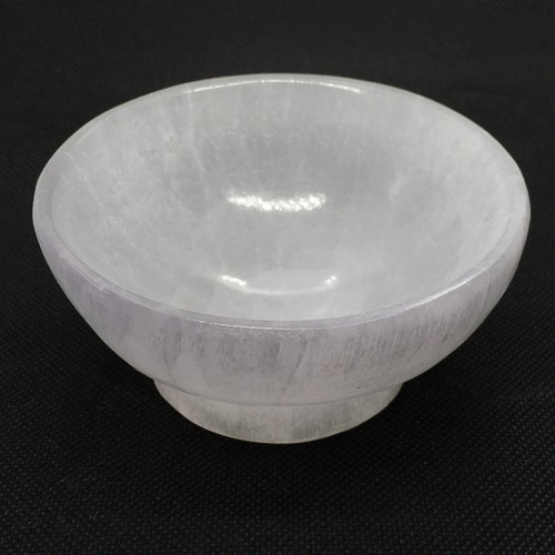 Selenite crystal bowl - selenite,
