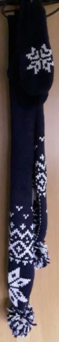 Blue mix scarf - m, &