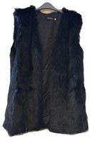 Women's Black Faux Fur