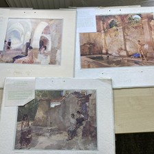 3 x William Russell Flint Calendar Prints - Hundred Vanity, the passer, class Pr