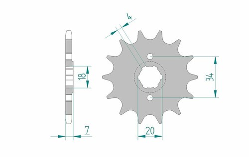 Afam standard steel pinion - afam,
