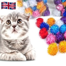 50Pcs Glitter Sparkle Ball Cat