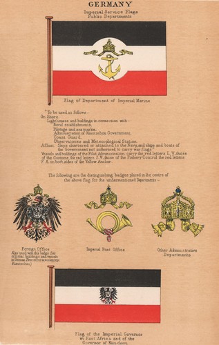 German imperial flags - flags, marine