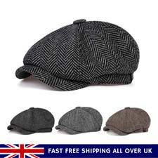 Hat Newsboy Flat Cap Baker Boy Gatsby Men Retro Peaky Blinders
