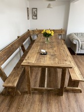 Scaffold Board Table And Benches. Can Be Made To Any Size