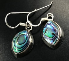 Abalone paua drop earrings
