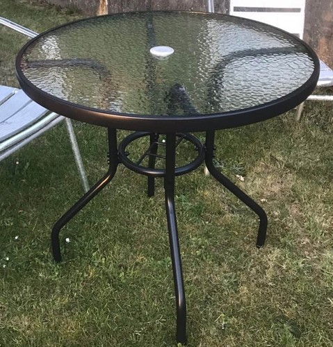 Round black garden - black, dining