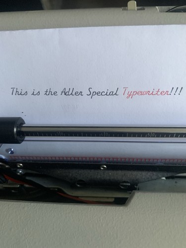 Adler special typewriter - special,