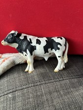 Schleich 13632 Cow Bull B & W Holstein Animal Figure Farm 2007 Retired with Tag