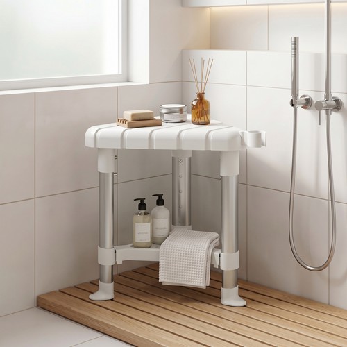 Shower chair with storage - chair,