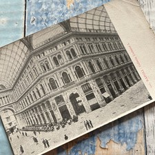 Vintage Italian Postcard-Galleria Umberto-NAPLES-Shopping Centre-Unused