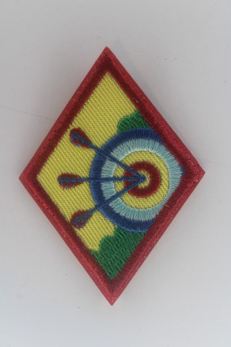 Vintage archery badge girl - archery,