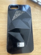 Authentic Swarovski Crystal iPhone Case – Black Geometric Design