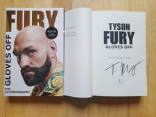 TYSON FURY HAND-SIGNED 'GLOVES OFF' 2022 FIRST EDITION (1/1) HARDBACK BOOK