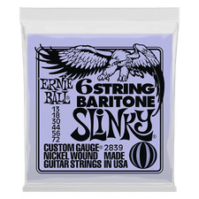 Ernie Ball 6-String Baritone Slinky Guitar Strings (13-72)