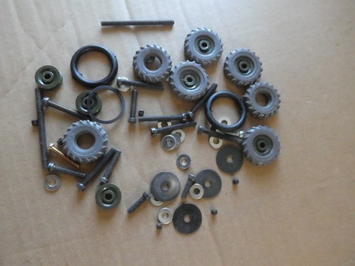Vintage meccano gray tyres - vintage,