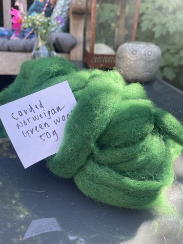 50g carded green - carded,