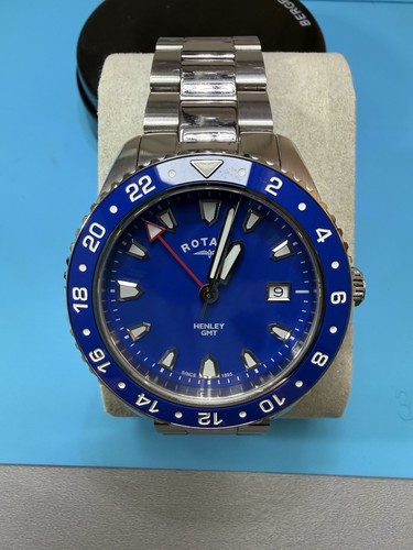 Rotary henley gmt wristwatch - rotary,