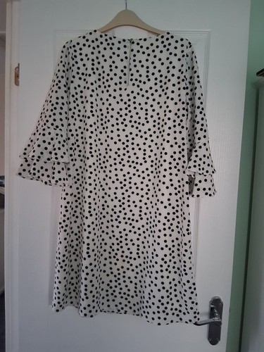 Wallis white dress with - wallis, black