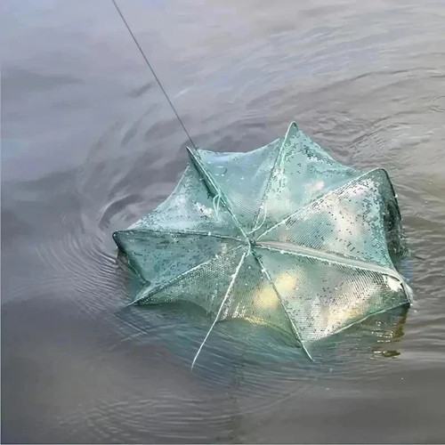Holes foldable fishing net - fishing,