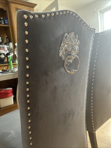 Grey velvet dining - velvet, with