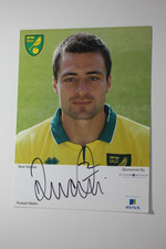 Russell Martin (Norwich City) Signed Club Card