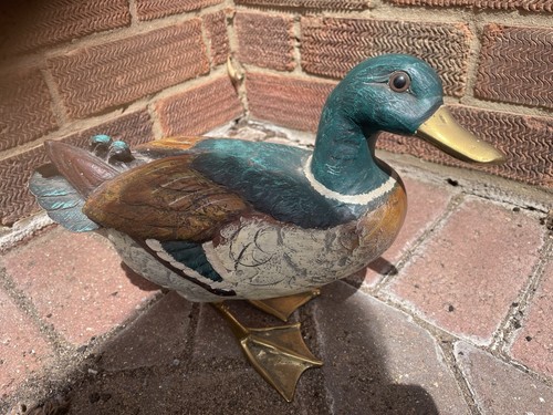 Resin drake duck - resin, solid