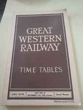 1932 - GREAT WESTERN RAILWAY TIMETABLE - 262 PAGES WITH FOLD OUT MAP