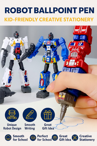 Robot ballpoint pen for kids - robot,