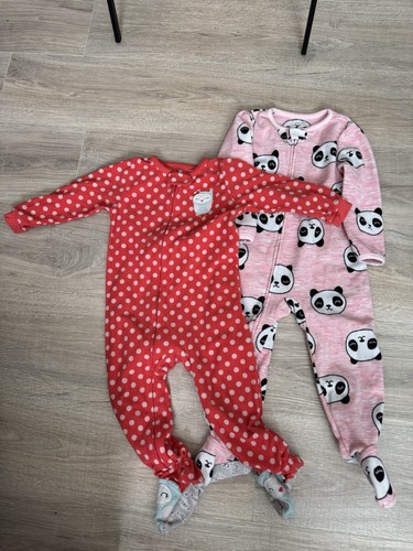 Girls pajamas zip footed - zip,
