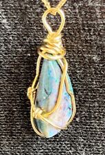 australian black opal pendant