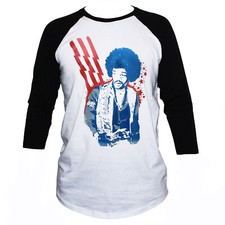 JIMI HENDRIX Psychedelic Rock T-shirt Hippie Unisex 3/4 Sleeve S-XL