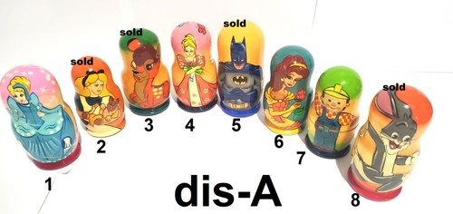 Nesting doll disney pcs - 5, 4"
