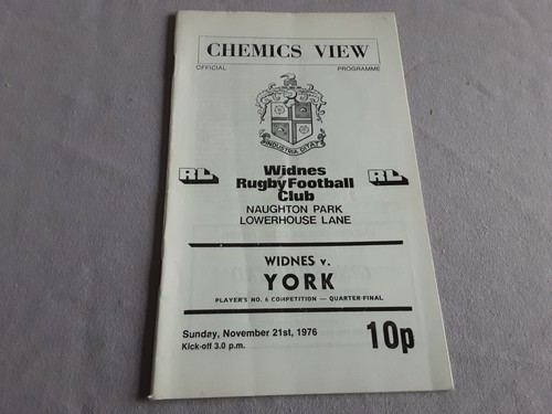 Widnes york 1976 players - v,