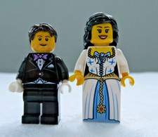 LEGO BRIDE (ADMIRALS DAUGHTER) AND GROOM MINIFIGURES