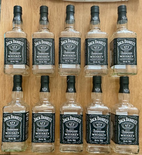 Empty jack daniels 70cl - 10, x