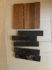 50 x Mahogany Hardwood Parquet Flooring, 5 Finger 114mm x 21mm X 9mm Reclaimed.