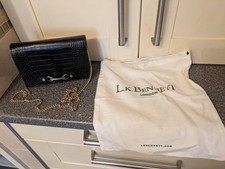 L. K. BENNETT BLACK LEATHER