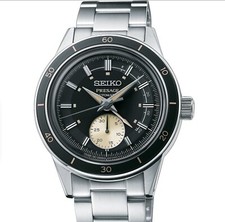 Seiko Presage Style 60’s Power Reserve / Date Men’s 40.8mm Watch Made in Japan