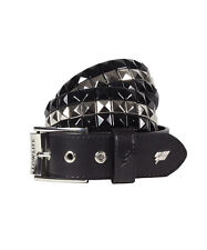 Triple Studded Leather Belt